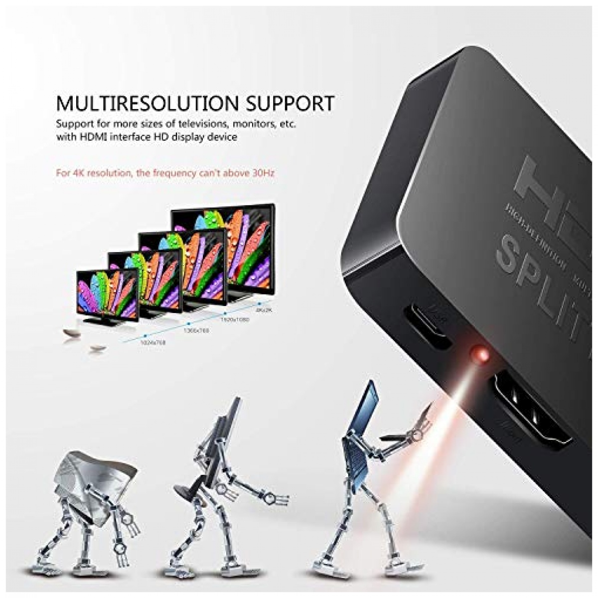 Tobo Full HD 4K HDMI Splitter 1X2 2 Ports Repeater Amplifier Hub 2kx4k 3D  1080p 1 in 2 Out HDMI Distributor for HDTV PS3… – Tobo Digital
