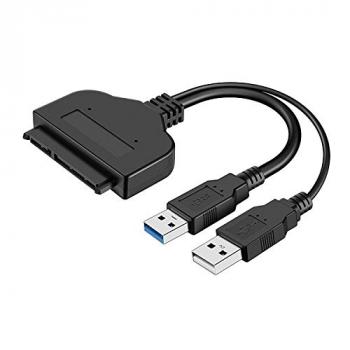 Tobo-Dual-USB-30-to-SATA-Adapter-Cable-Up-to-5Gbps-with-USB-20-Power-Cable-Support-Big-Capacity-SSD-and-External-Laptop-22-Pin-25-Hard-DriveTD-149C-0