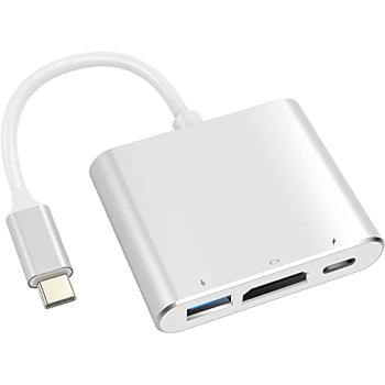 Etzin-USB-C-to-HDMI-Adapter-3-in-1-Multiport-USB-Type-C-to-4K-HDMI-USB30-and-USB-C-Power-Delivery-Port-Converter-Compatible-with-MacBookChrome-Book-PixelDell-XPS13Sam-sung-S10S10-and-More-USB-C-3-IN-1-0